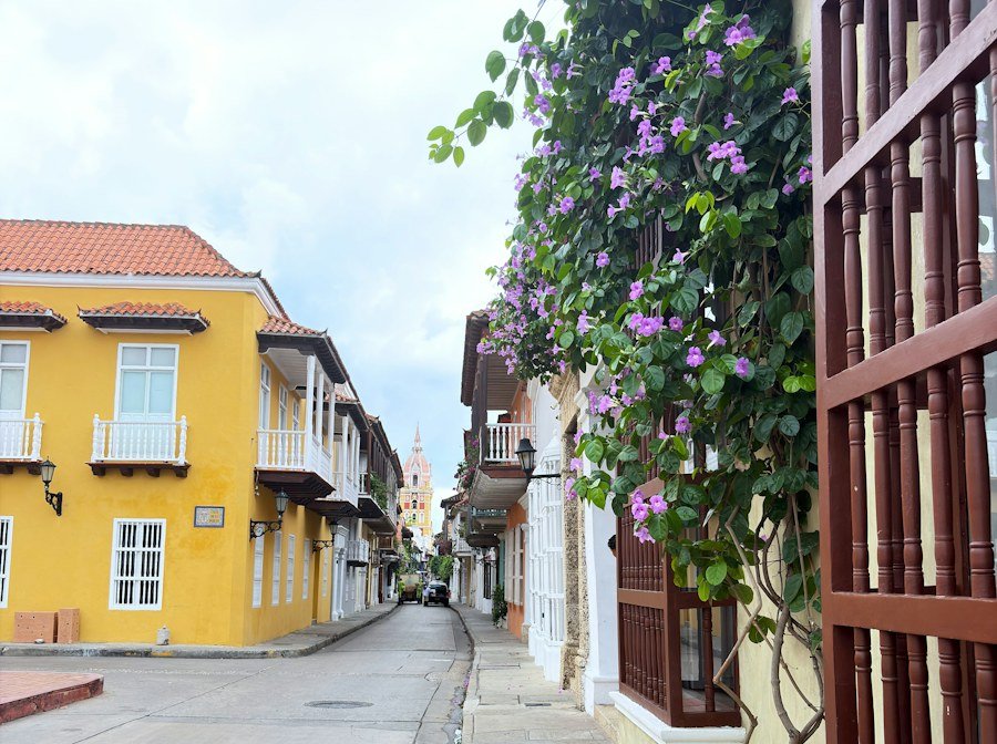 Arquitectura colonial colorida de Cartagena